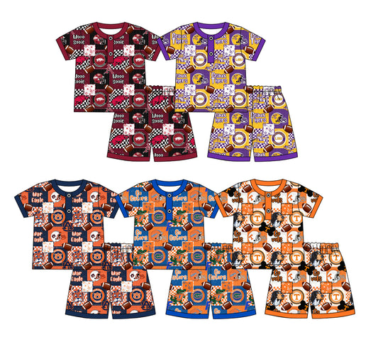 26.1.8 custom each style moq 5 eta 6-8week Sibling Sisters team baby girl clothes short sleeve shorts sets 5 match family design
