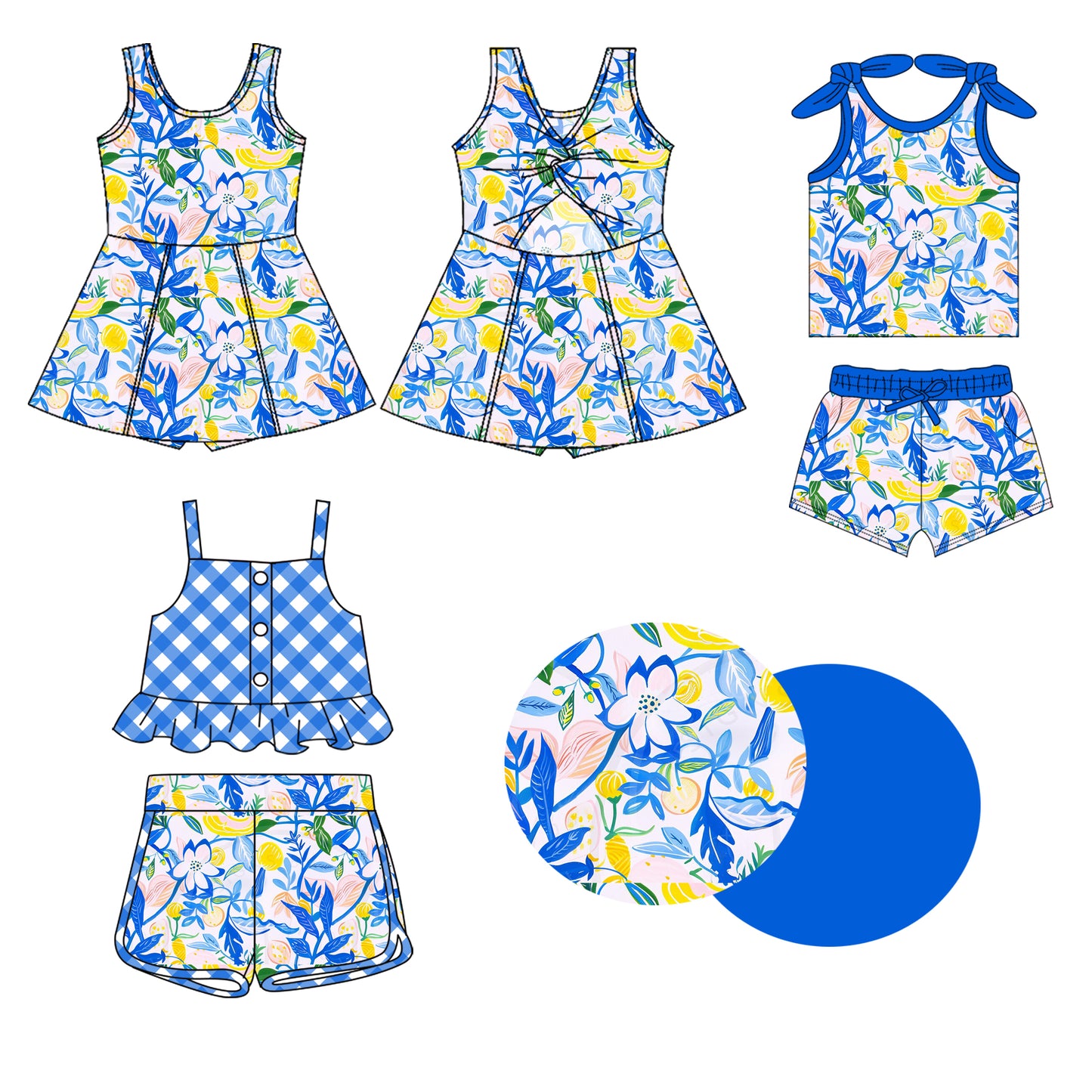 1.20 custom each style moq 5eta 4-6week Sibling Sister baby girl short sleeve shorts sets and sets 2 and dress match design