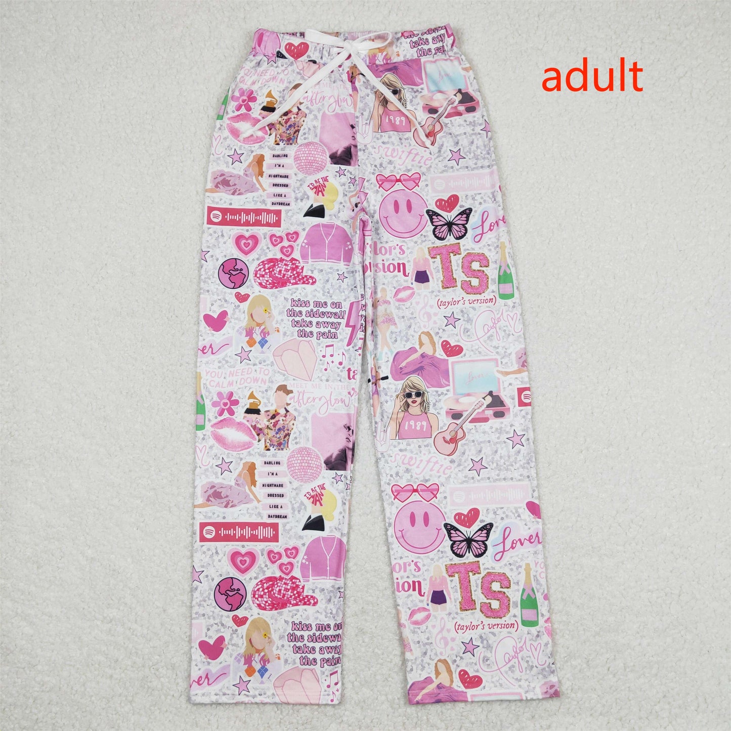 P0454 Adult women taylor swift 1989 butterfly love pants