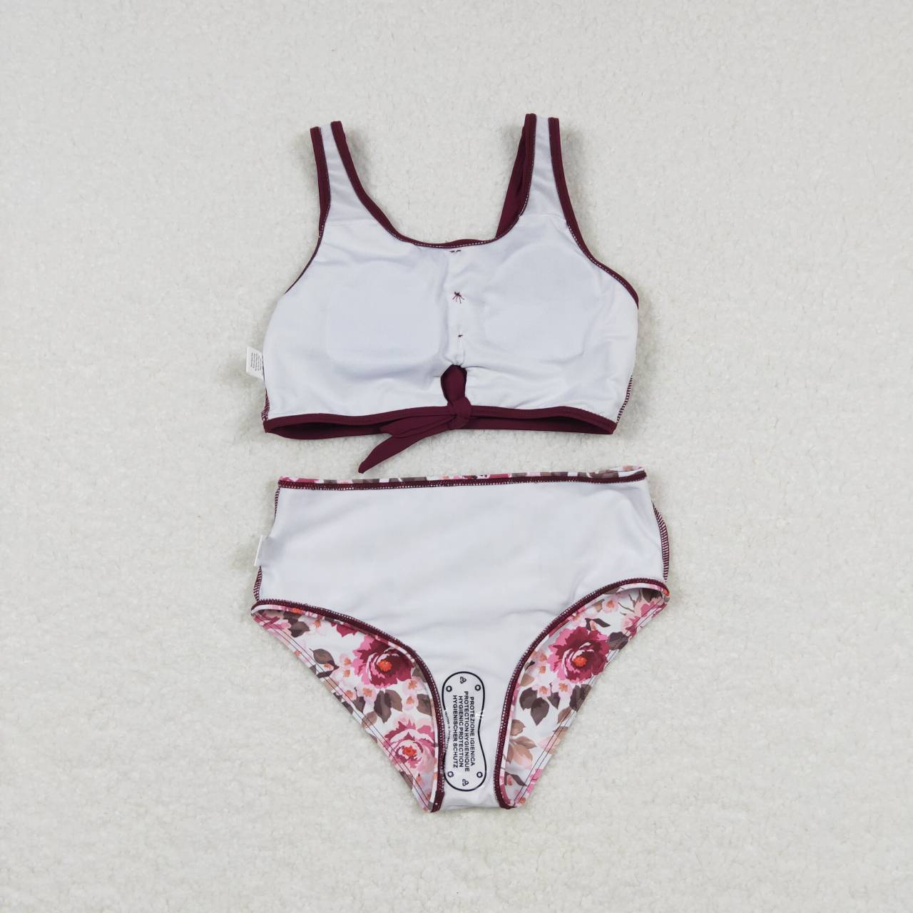 S0141 Burgundy swimsuit set