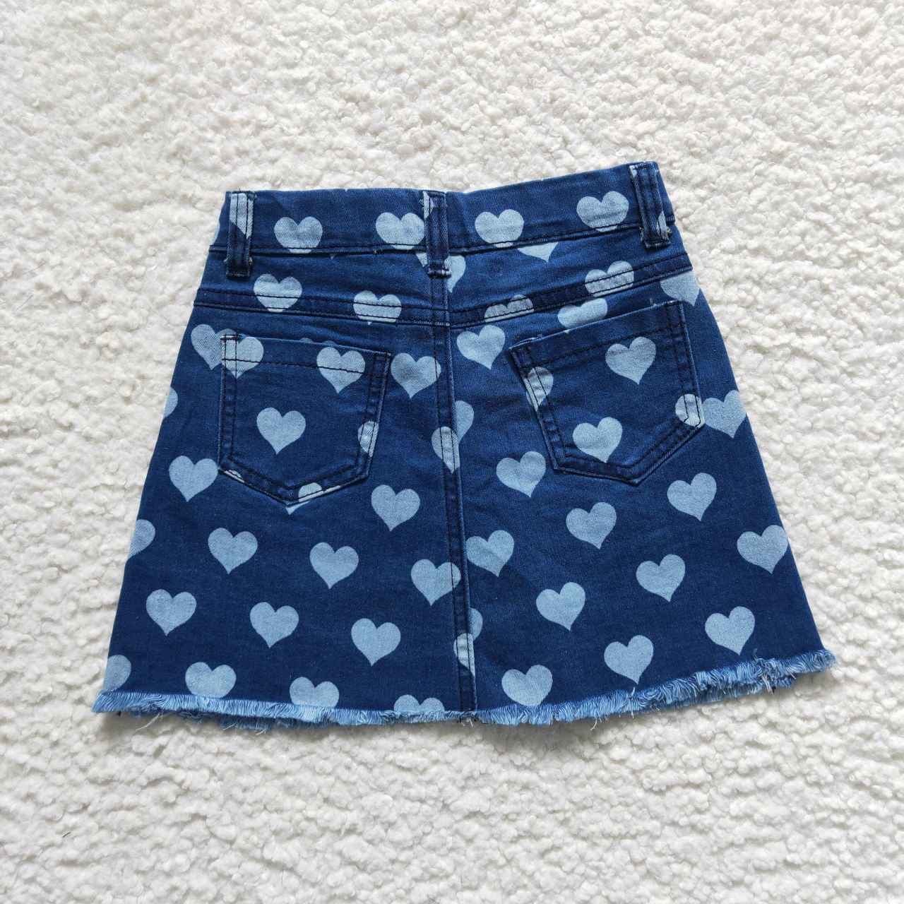 GLK0010 Blue love denim skirt