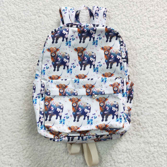 BA0078 Alpine cow flower white backpack