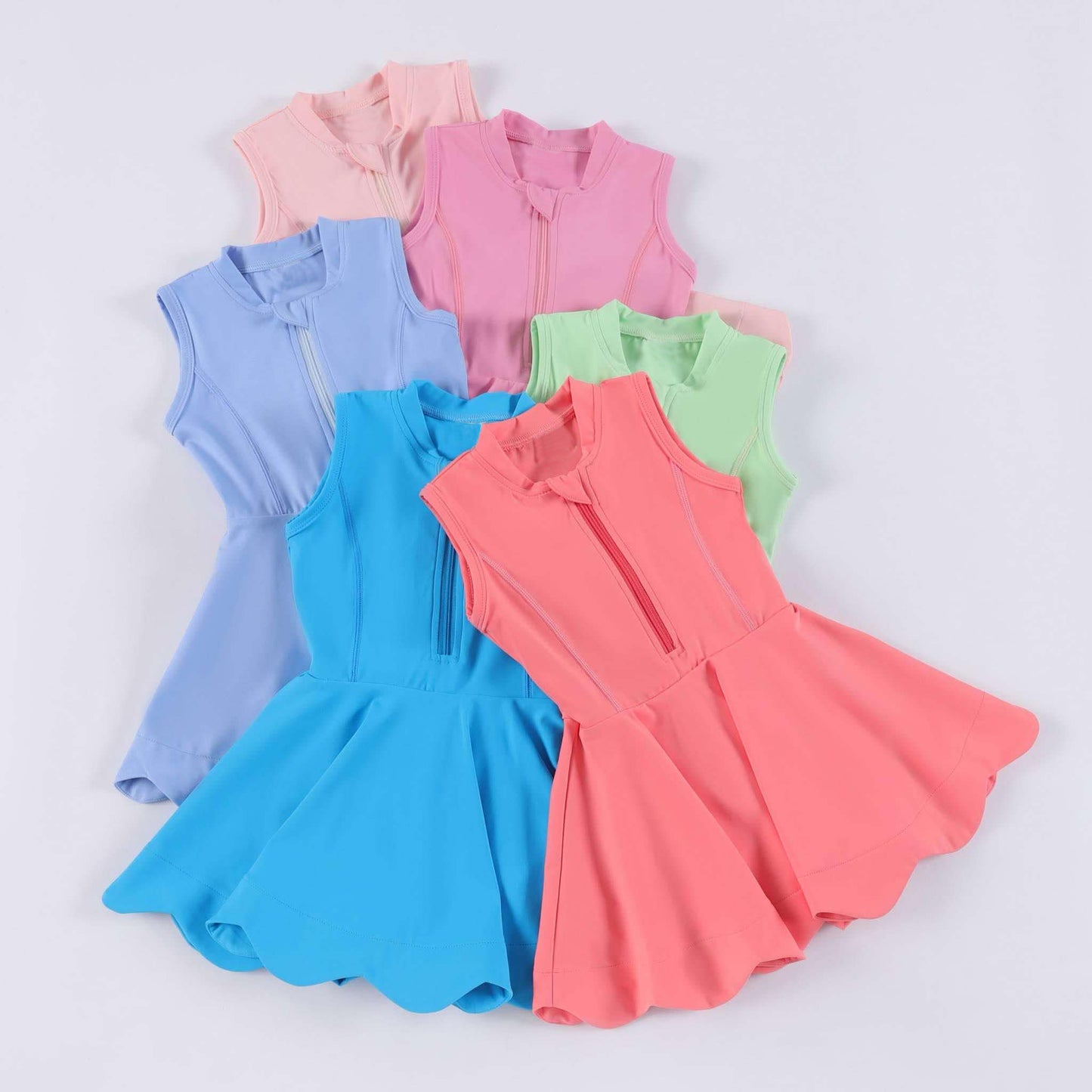 no moq PRE-ORDER baby girl clothes yoga sleeveless skirt dress-2025.2.20