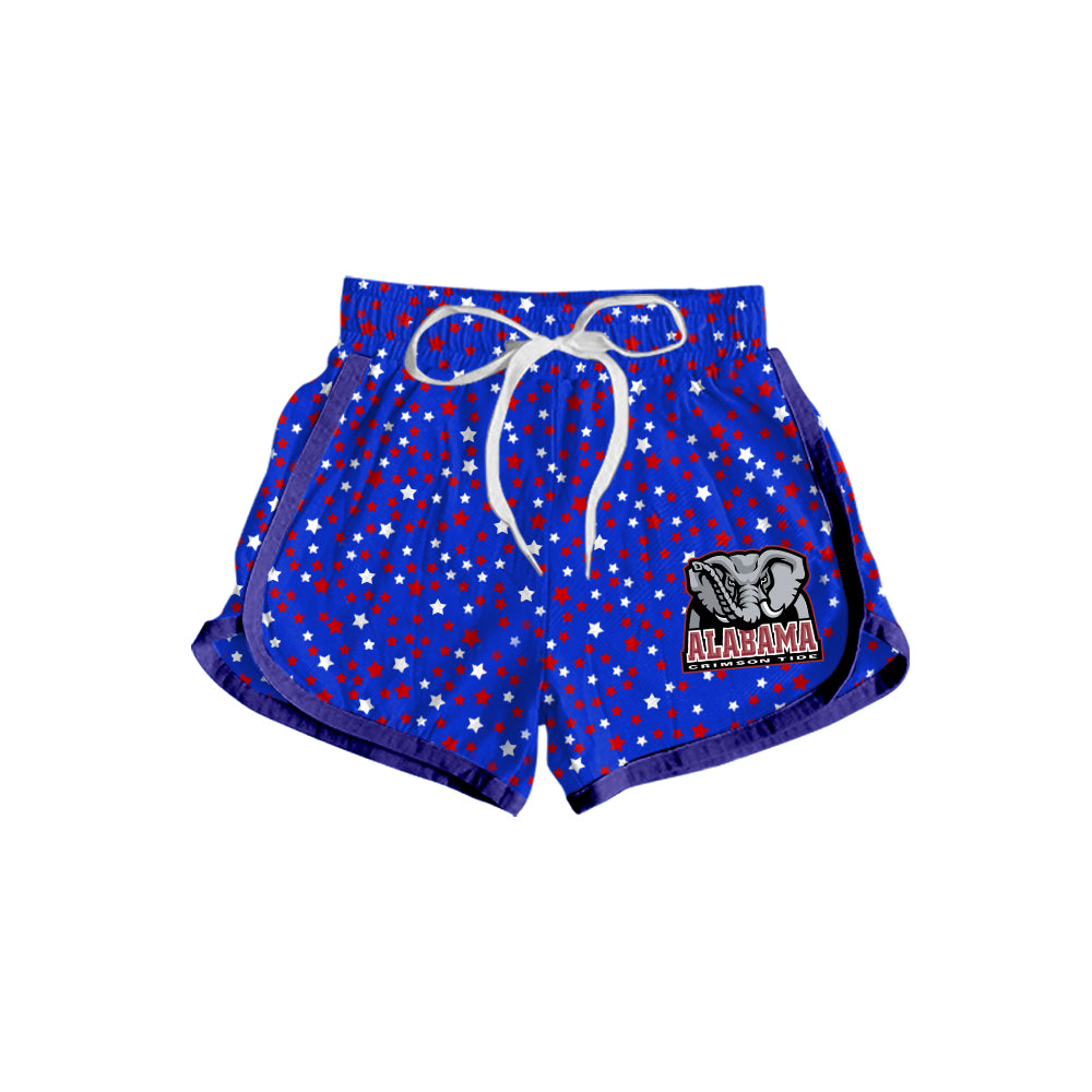 Custom summer teams baby girls clothes team blue hooded long sleeve tops and dress and skirts and shorts 1 and shorts 2-25.5.8