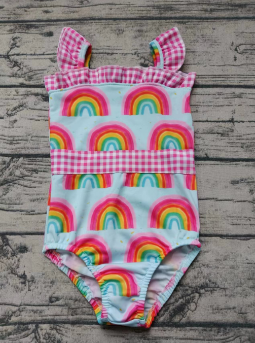 Summer rainbow swimsuit set