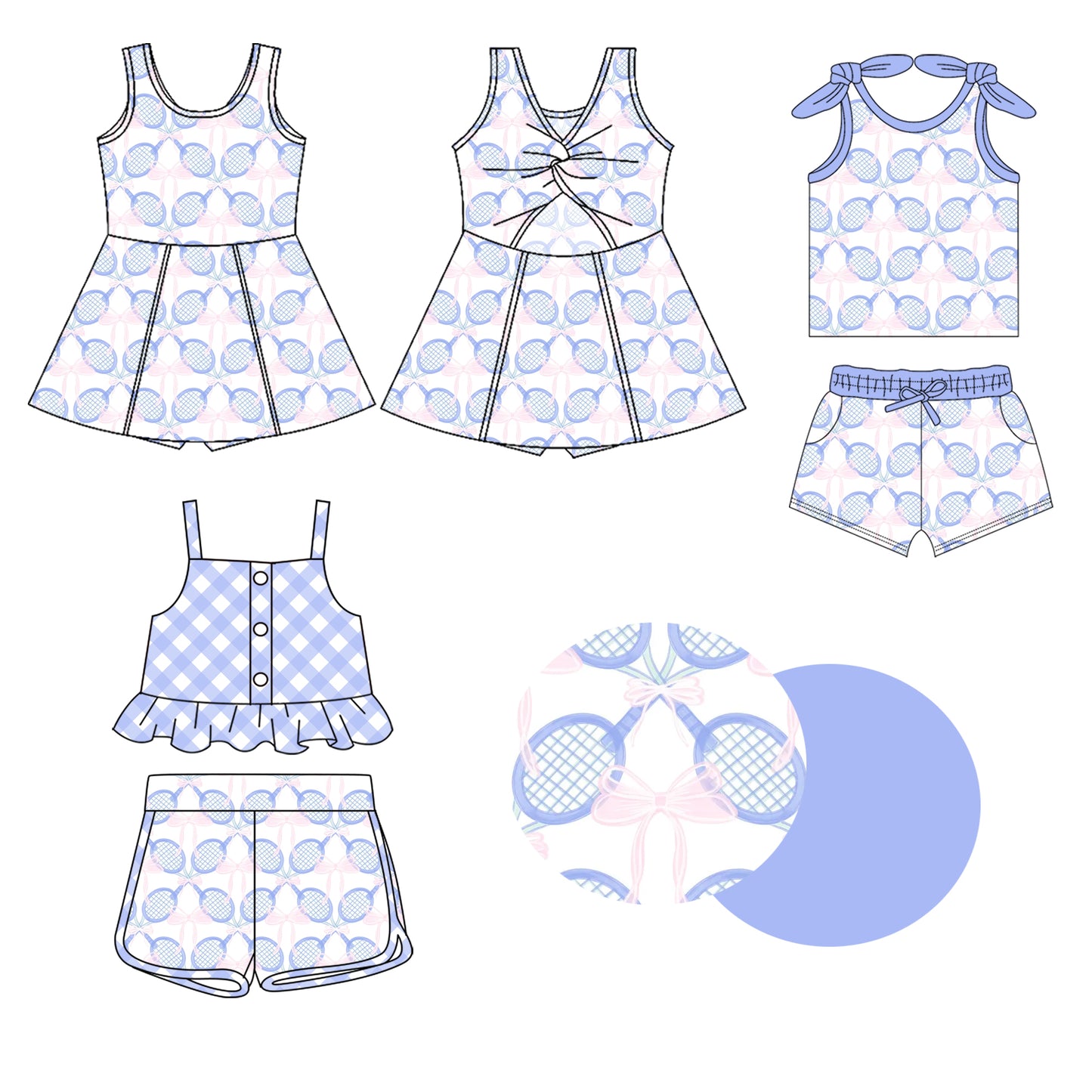 1.21 custom each style moq 5eta 4-6week Sibling Sister baby girl short sleeve shorts sets and sets 2 and dress match design