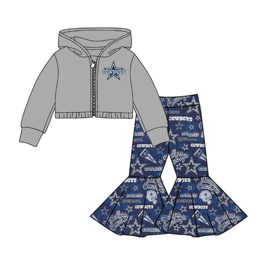 PRE ORDER Deadline August 28 close custom no moq baby kids kids clothing Grey long-sleeved trousers zip-up jacket