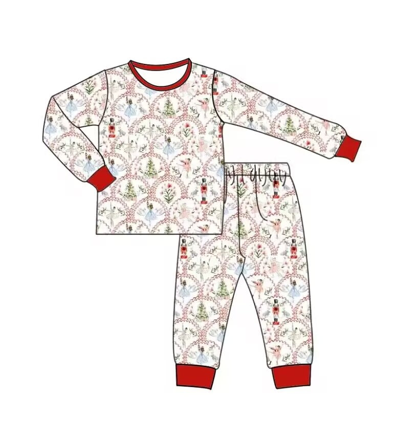 custom moq 5 eta 5-6weeks baby boys clothes Christmas long sleeve pants Set