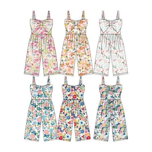 25.11.25 custom each style moq 5 eta 6-8week Sibling Sisters baby girl clothes suspender jumpsuit 6 match family design
