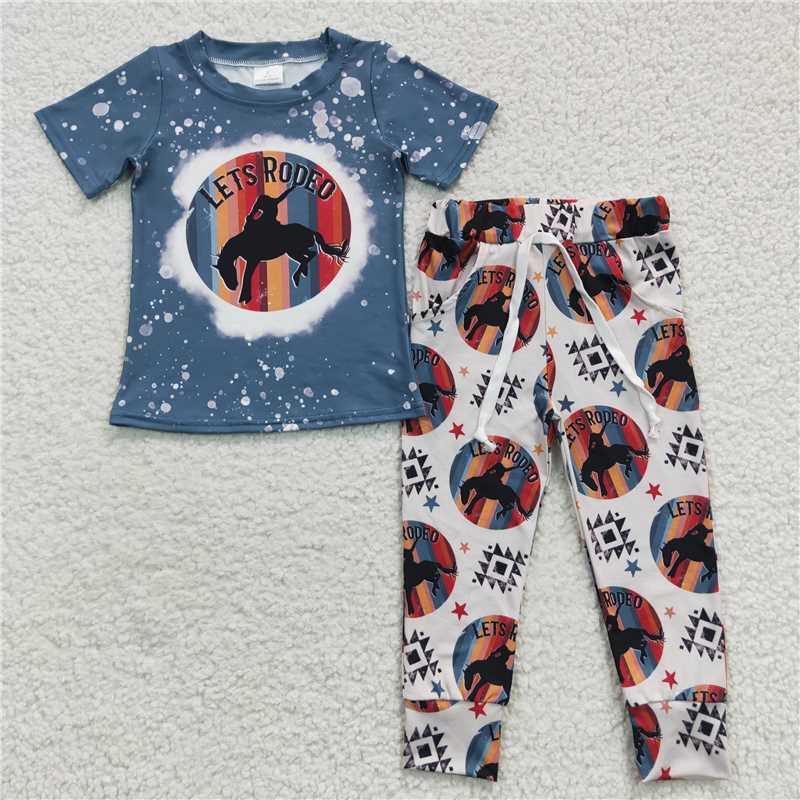 Baby Girls boys LETSRODO prints blue boys and girls set Family siblings set