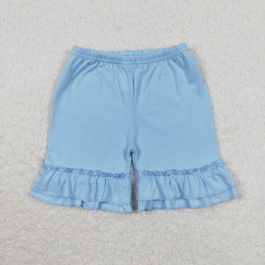 SS0183 sky blue lace shorts