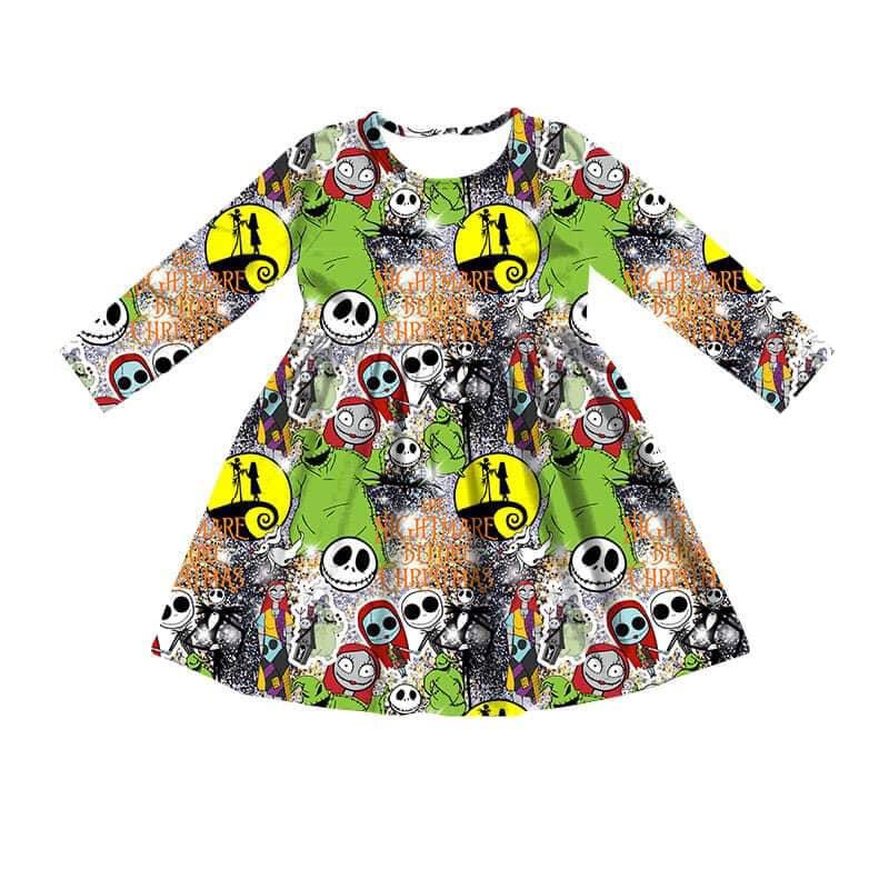 5.15custom each style moq 5eta 4-5week Sibling Sister Smiley cartoon character print black-green girls and boys outfits and baby romper and blanket match family design