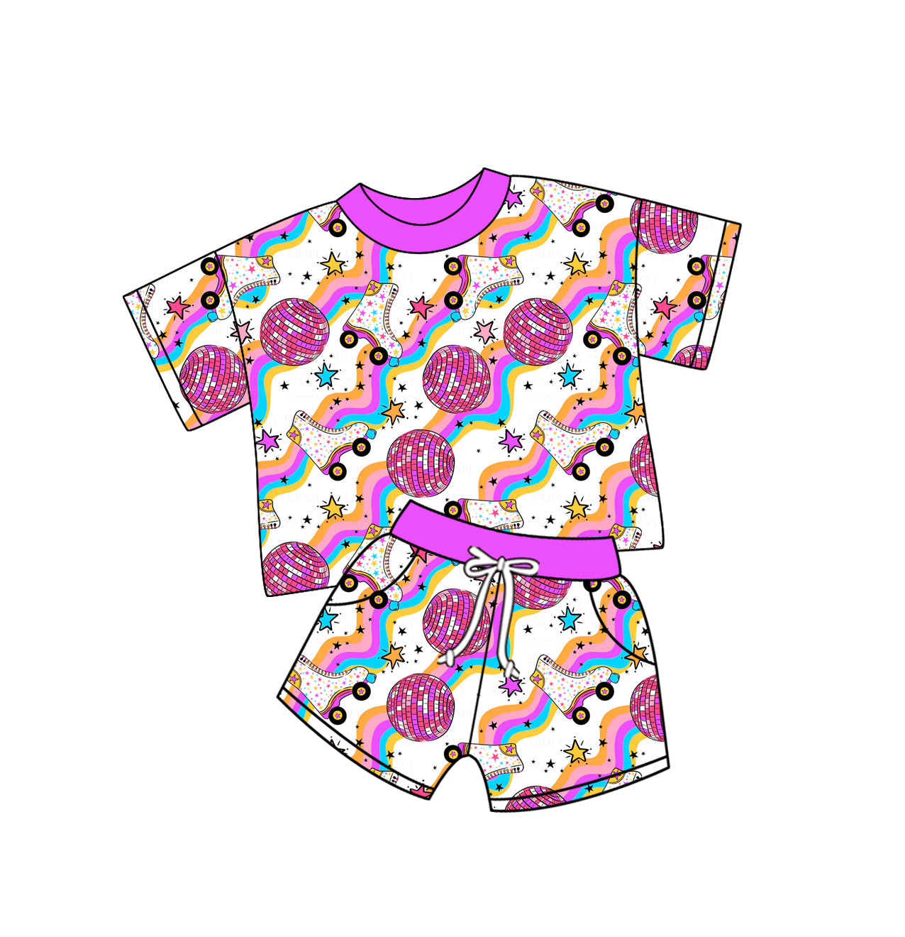 12.31 custom each style moq 5eta 4-6week Sibling Sister baby girls short sleeve shorts sets 1 and sets 2 match design