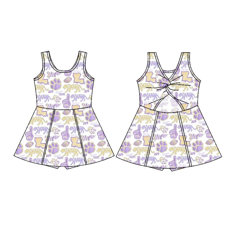 Custom Purple Animal Kingdom Baby Clothes