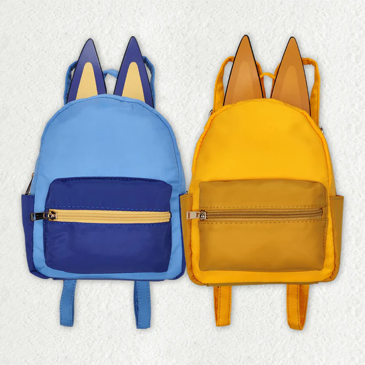 RTS NO MOQ ETA 5/7days Arrived Bluey ears orange backpack