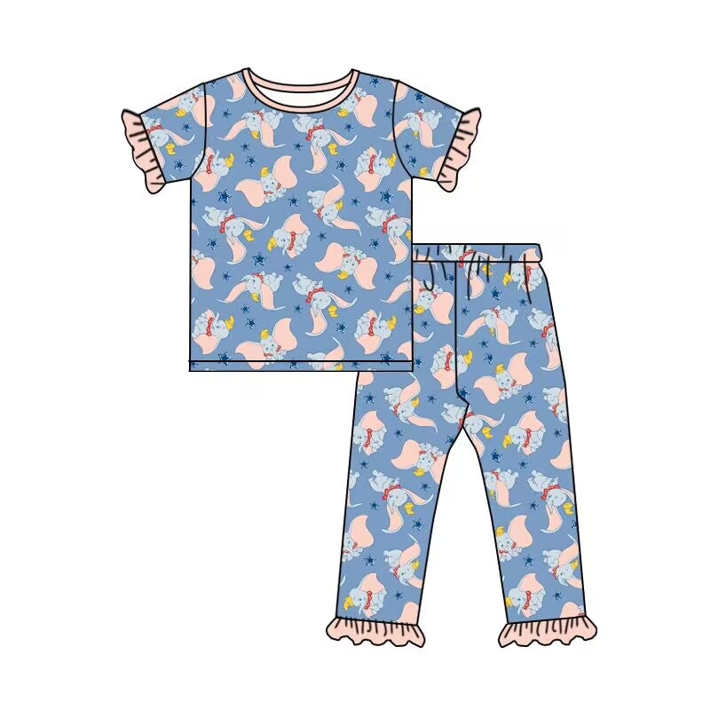 custom moq 5 eta 5-6weeks baby girls clothes short sleeve Pants Sets