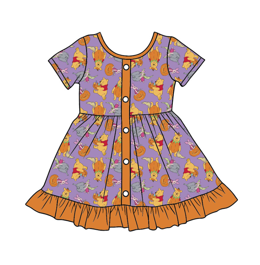 Custom moq 5 mix size milk silk baby girl boy clothes cartoon short sleeve shorts sets 2 and dresses and top