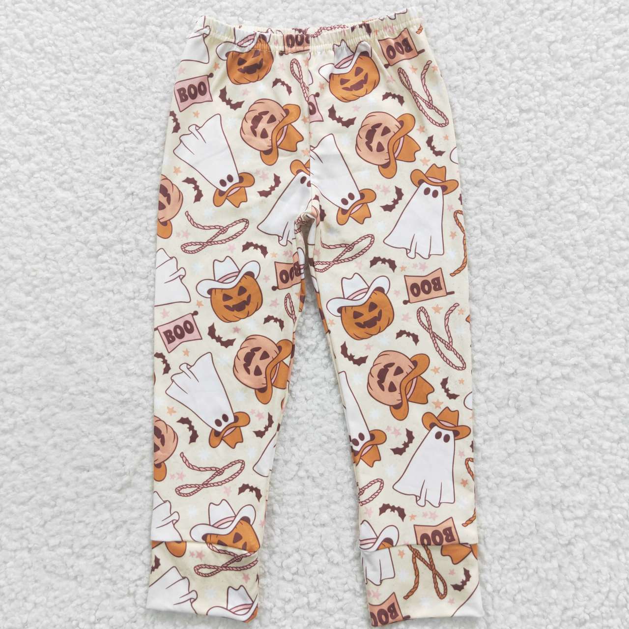 P0166 boo denim ghost pumpkin trousers