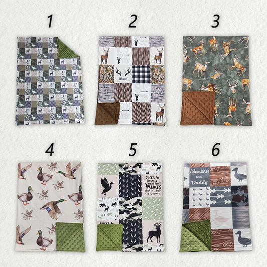 RTS NO MOQ Duck deer camouflage Baby Blanket