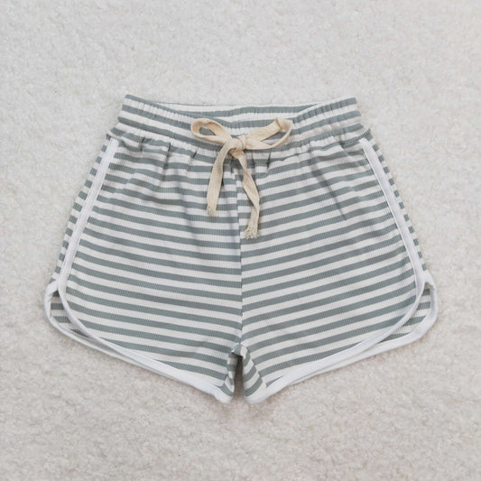 SS0328 Striped gray blue shorts
