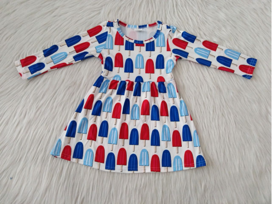 RTS NO MOQ SALES  G1-3-3; Ice cream long-sleeved skirt