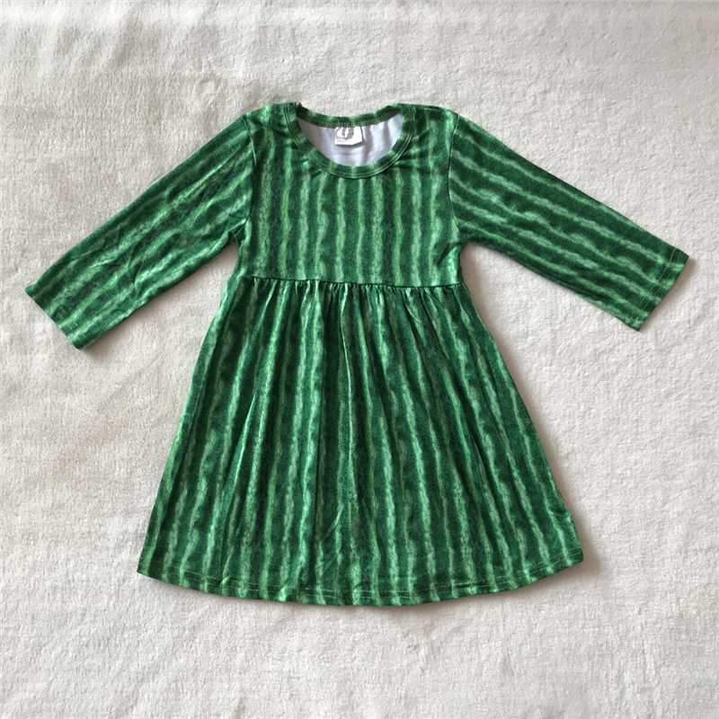 RTS NO MOQ SALES  G3-12-6/. Ink green long-sleeved dress