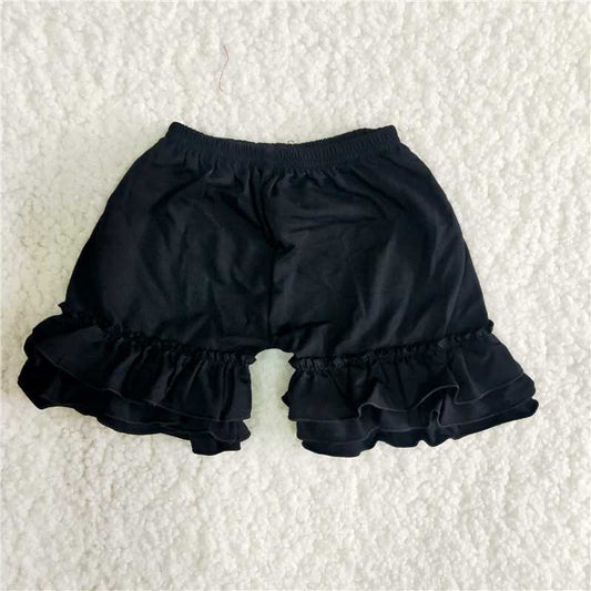 G5-16'''* Black three-layer lace shorts