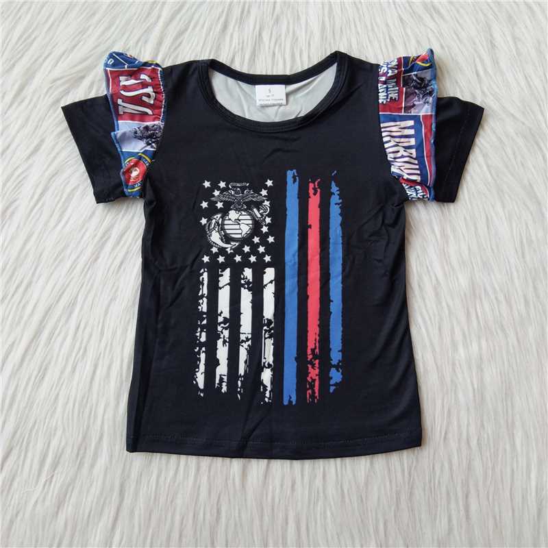 G3-7.. Five-pointed star eagle lace short sleeves