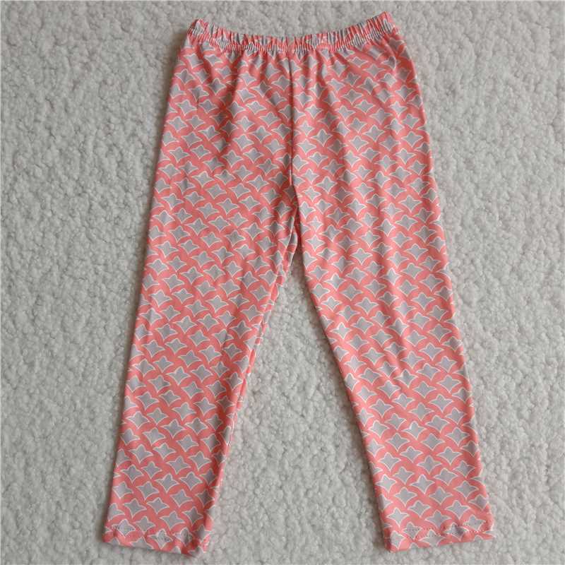 RTS SALES NO MOQ G2-4* Grey pattern peach trousers