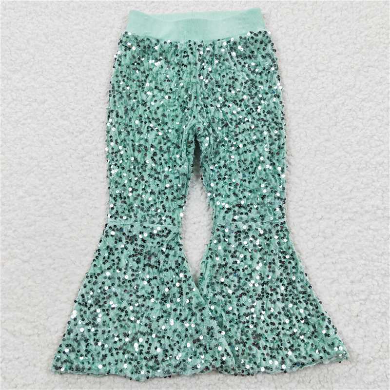 RTS NO MOQ Sibling baby girl clothes SEAUIN All Colors Sequined Gari Safety Pants add  lining
