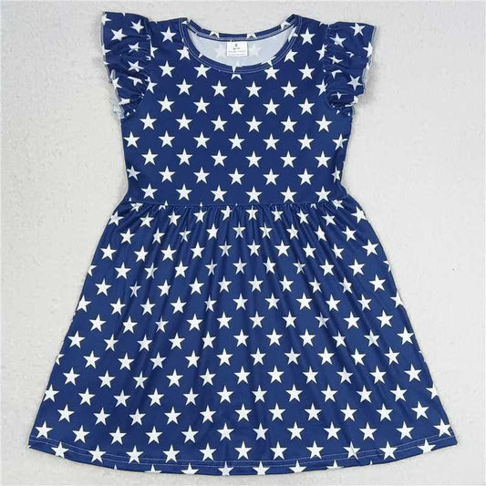 G4-4-2, Five-pointed star blue flying sleeve dress