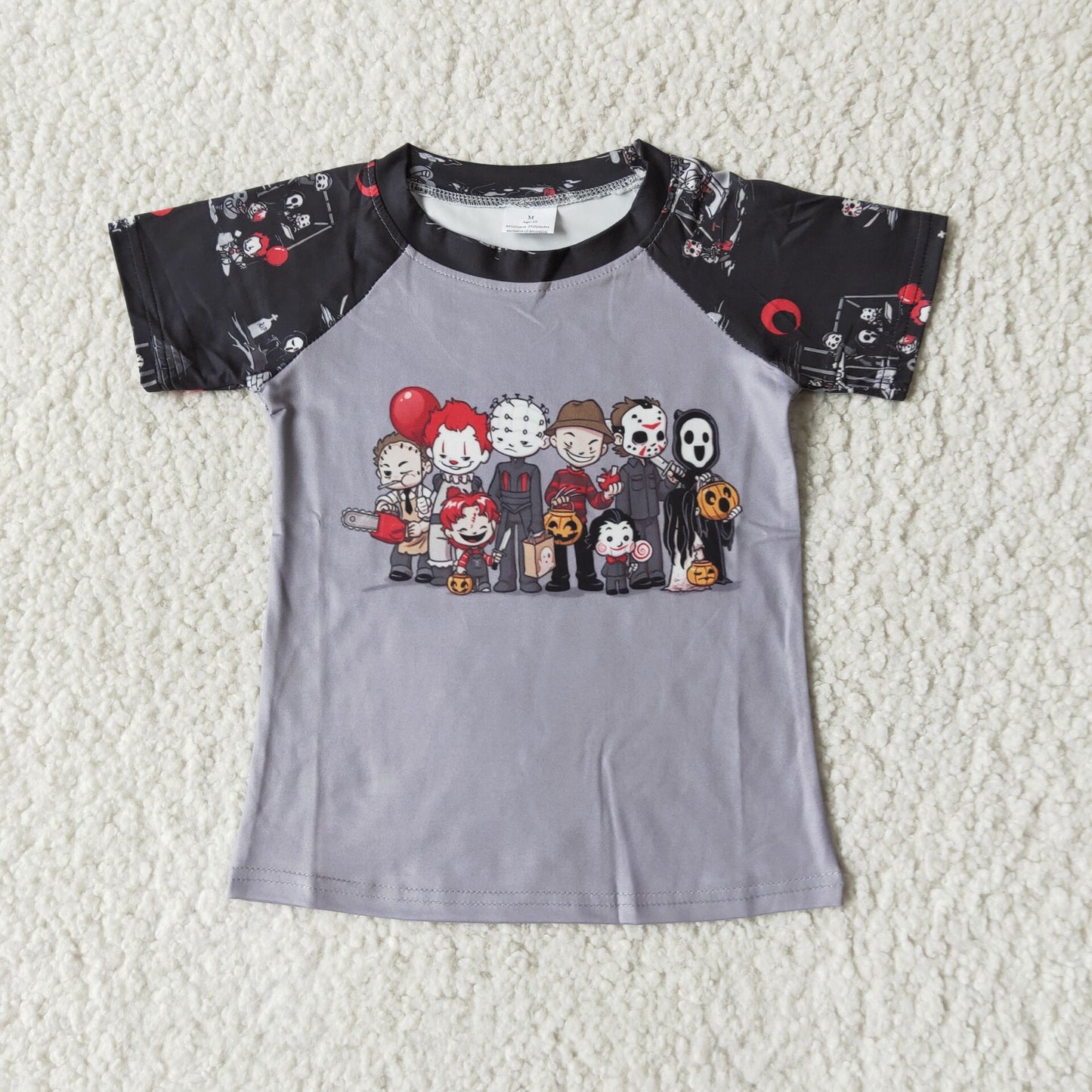 A2-4 Clown Pumpkin Short Sleeve Top