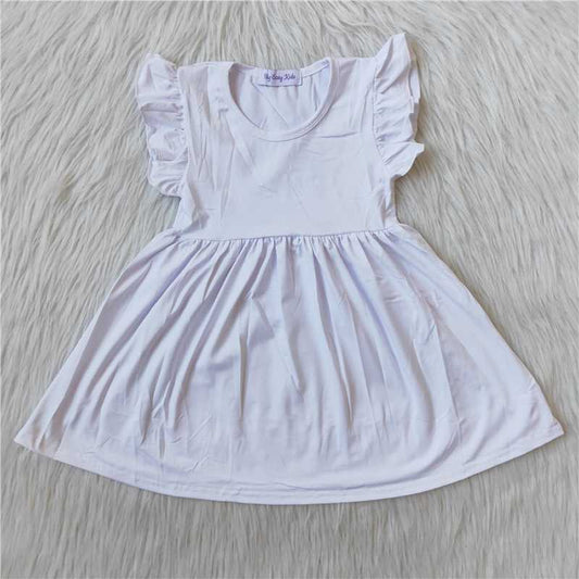 RTS SALES NO MOQ G2-15-5';; White flying sleeve dress