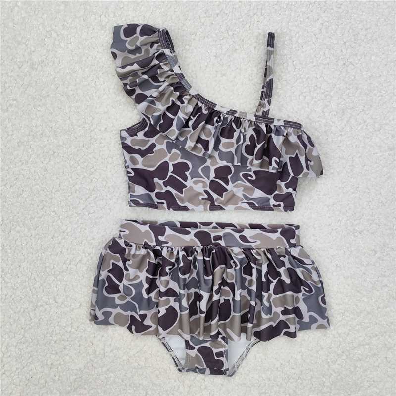 RTS Family Baby Girls Boys Sibling Camo Swim Wear Trunk Swimsuits