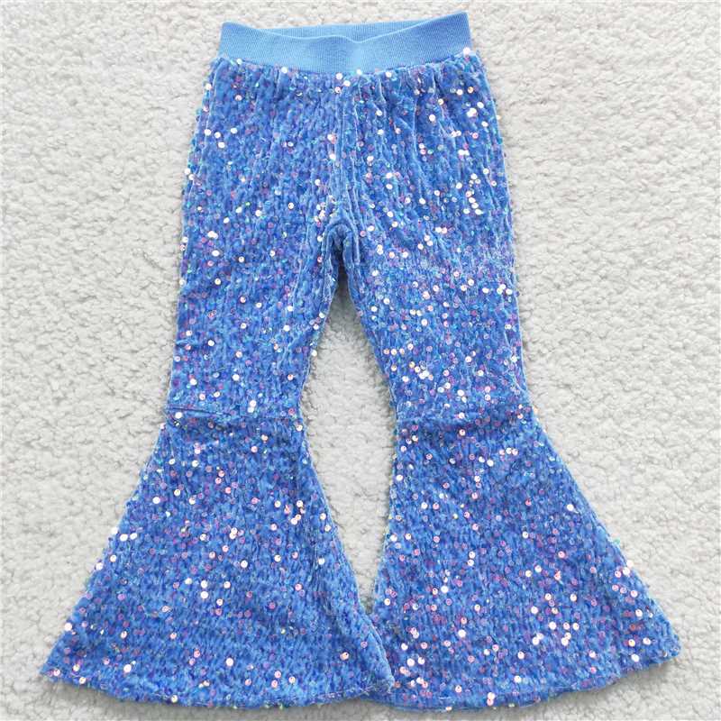 RTS NO MOQ Sibling baby girl clothes SEAUIN All Colors Sequined Gari Safety Pants add  lining