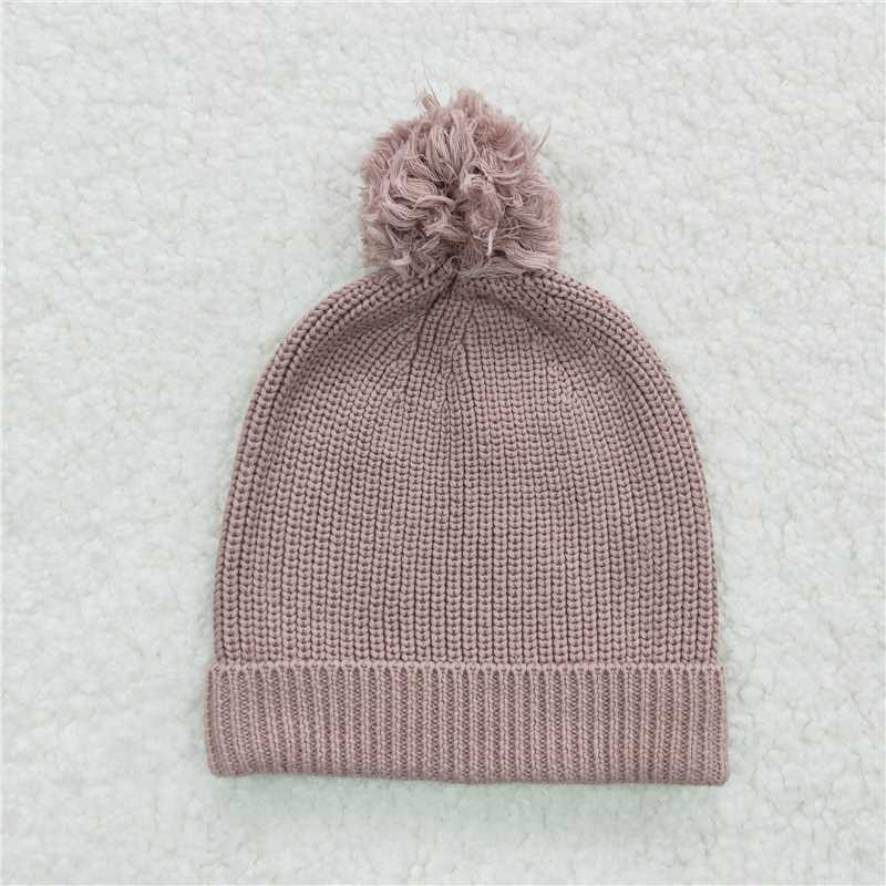 HA0007 Purple Pom Hat