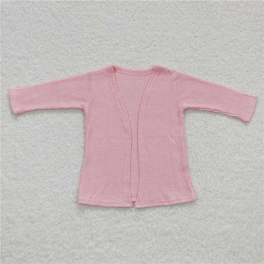 GT0249 Light Pink Long Sleeve Cardigan Top girls cardigan