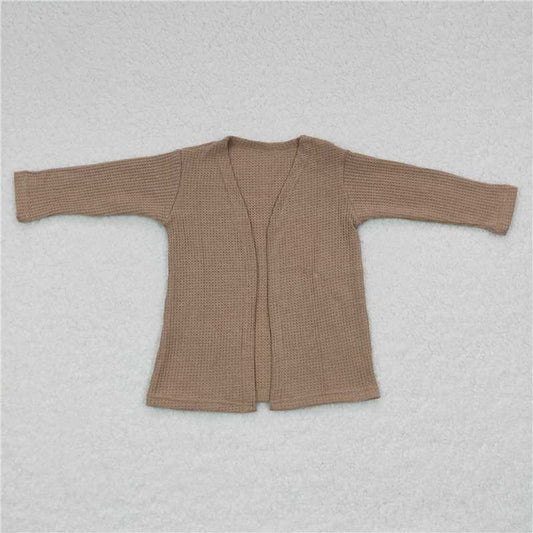 GT0250 Apricot Long Sleeve Cardigan Top