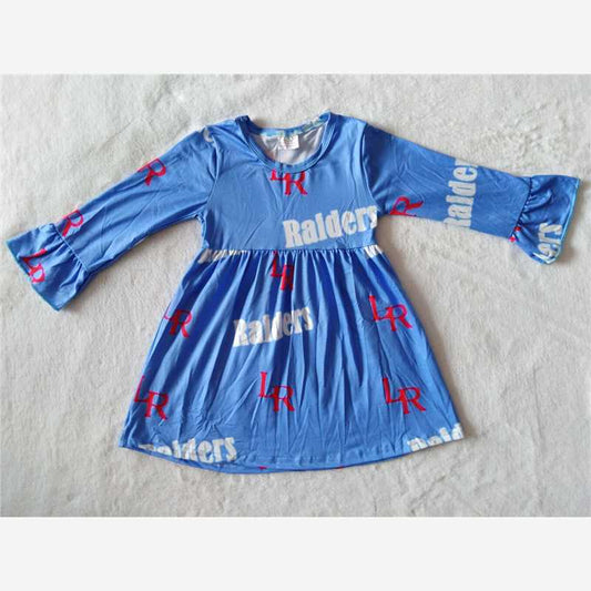 RTS NO MOQ SALES  G2-20-2,, LK Lettering Long Sleeve Dress