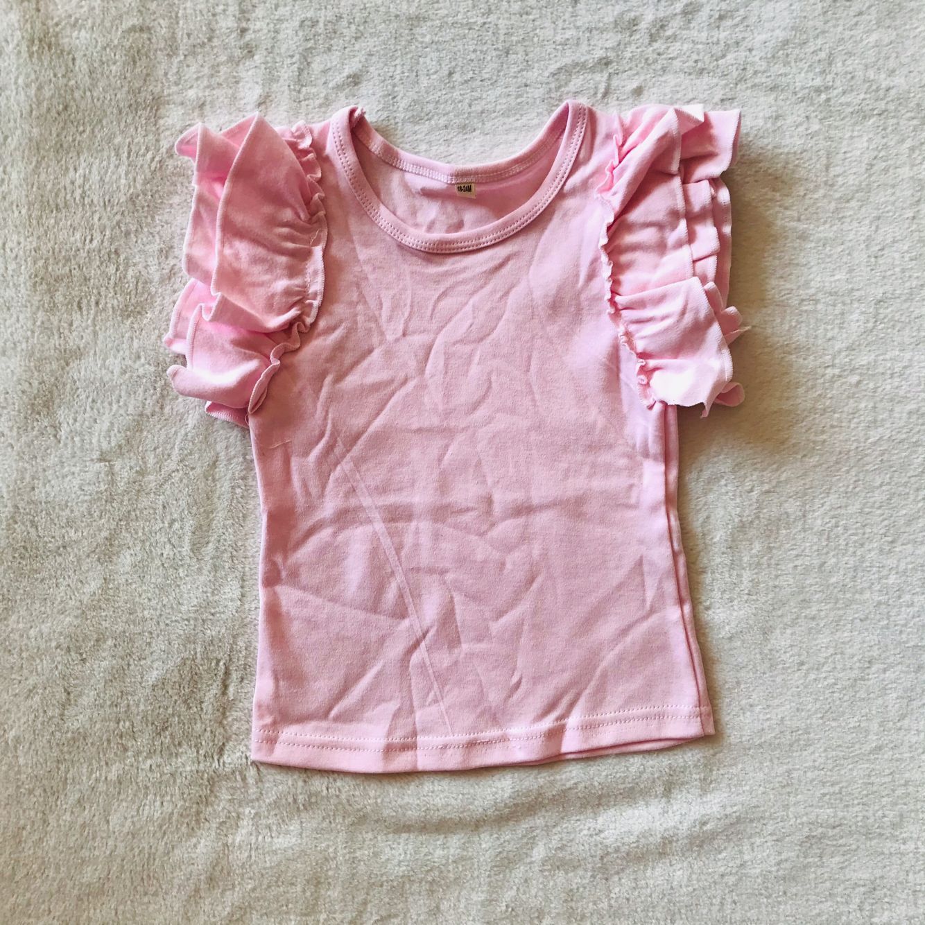 G4-19-2 Light pink flying sleeve top