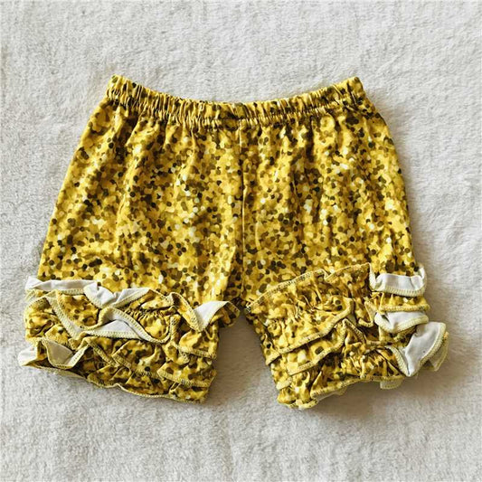 G5-4-5[ Yellow polka dot lace shorts