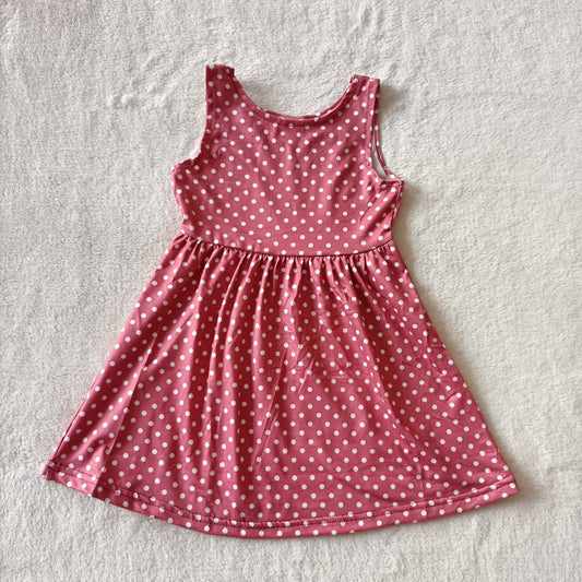 RTS SALES NO MOQ G4-23* White polka dot bean paste color sleeveless skirt