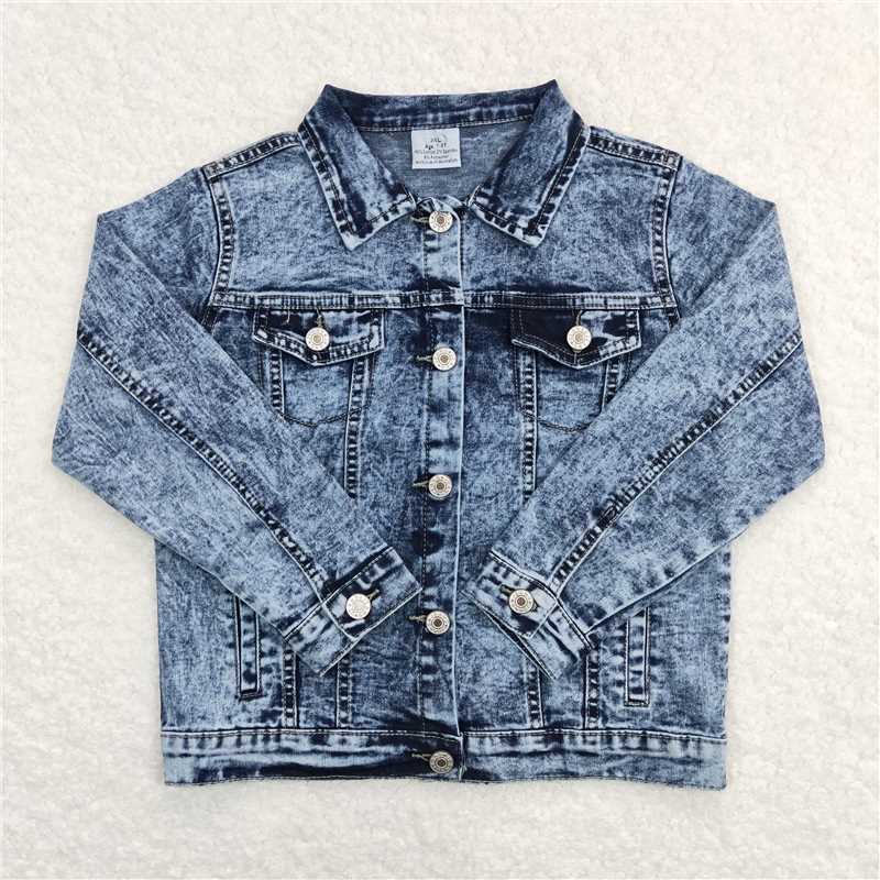 RTS Blue and white denim top Denim jacket 6 A5-14Blue Sequined Denim Jacket  GT0148