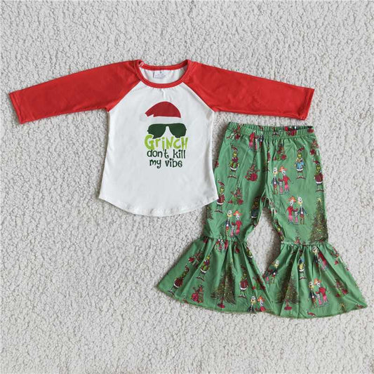 6 A9-20 GriNcH Christmas Red Long Sleeve Suit