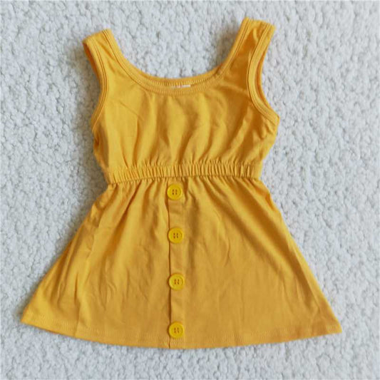 G5-6* Yellow button-strap top