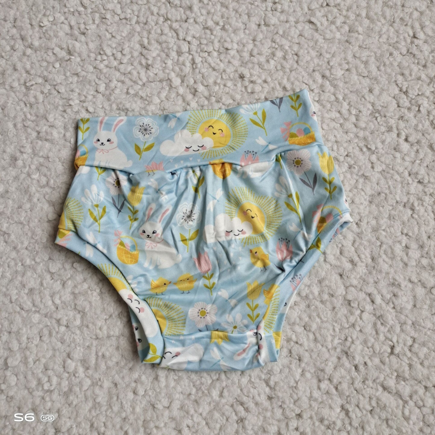 G2-12-4../ Rabbit Yellow Flower White Cloud Thong