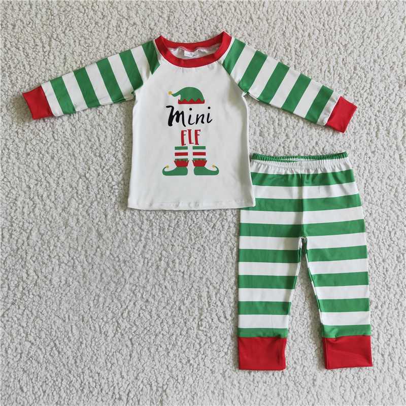 RTS NO MOQ BLP0066 GLP0174 Clown hat and shoes pattern green striped long-sleeved suit: Adults & Kids