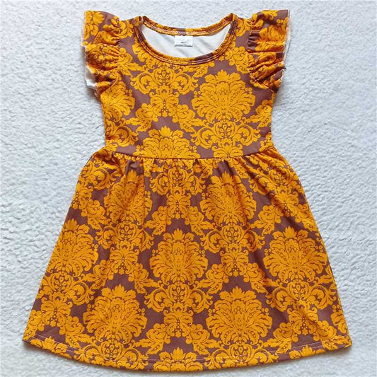 G4-4-9, Yellow pattern brown flying sleeves skirt