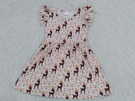 RTS SALES NO MOQ G1-4-3'. Brown deer skirt