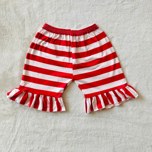 G5-4-*3 Red striped lace shorts